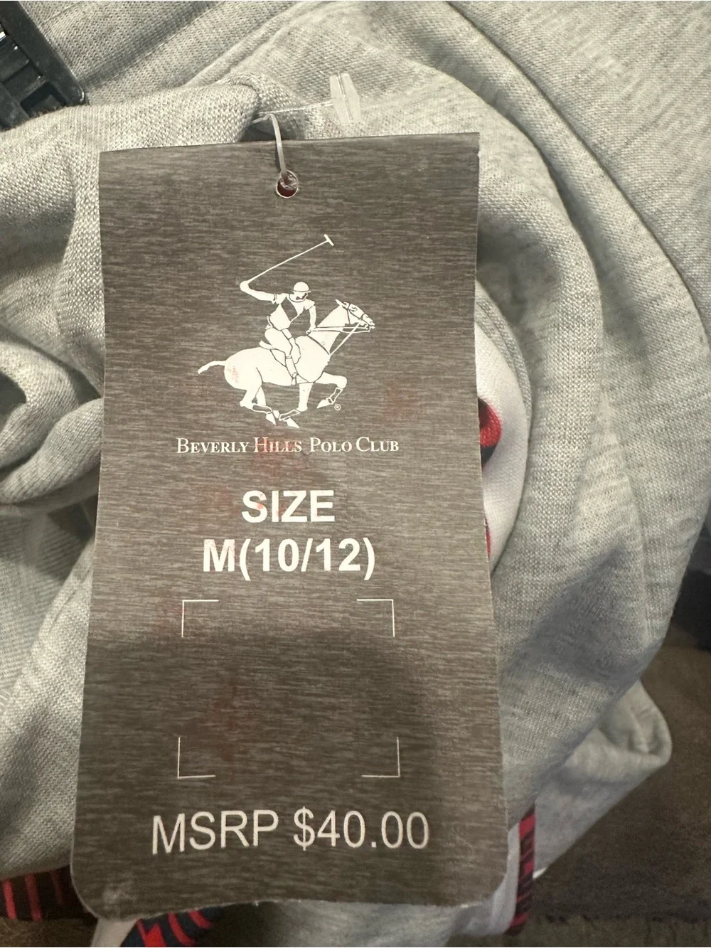 Beverly Hills Polo Club Kids Heather Gray Sweatshirt & Joggers Set